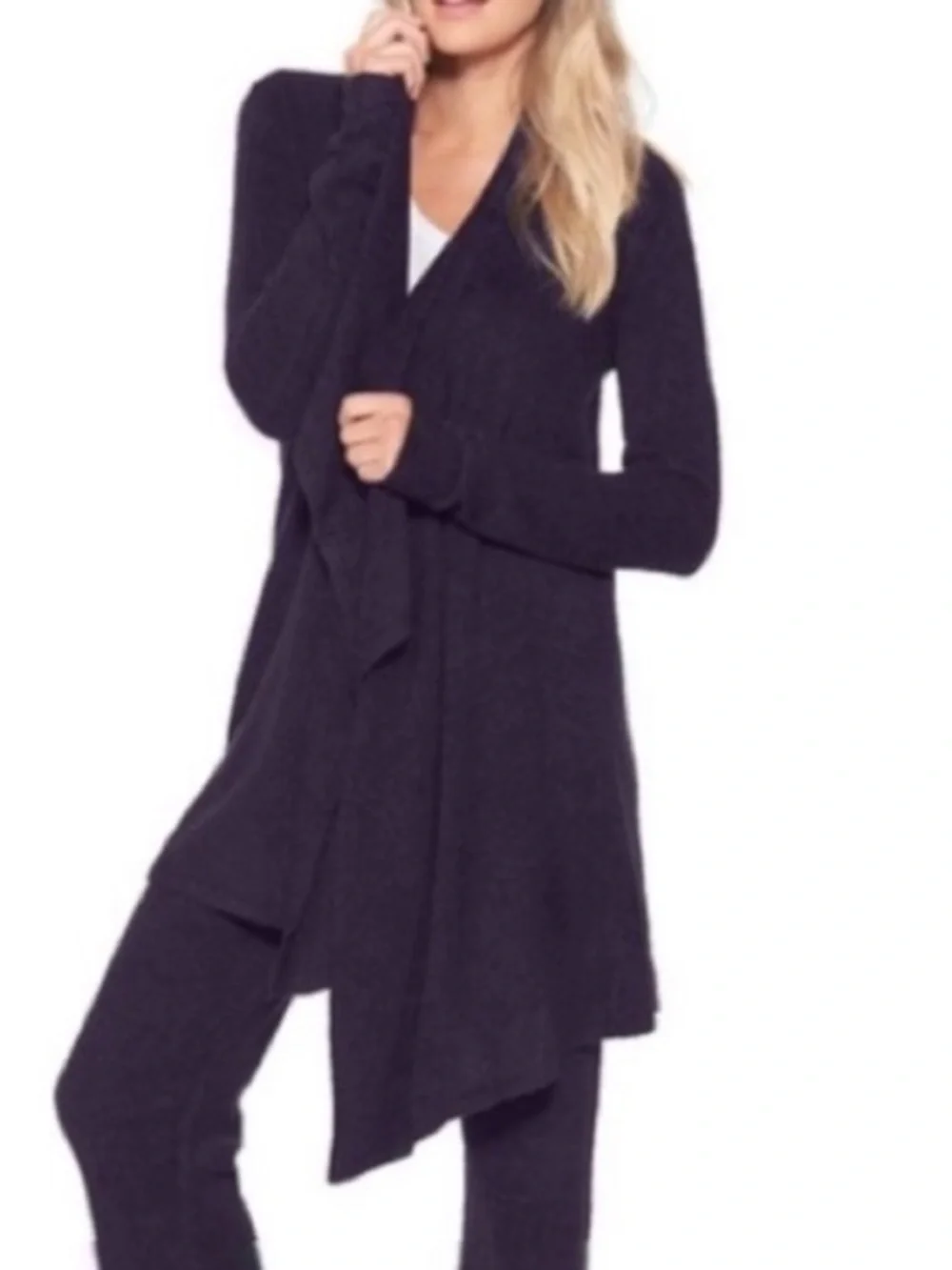 Barefoot Dreams Calypso Wrap Amethyst Open Cardigan - Picture 2 of 10